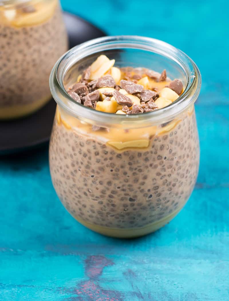 Peanut Butter Cup Chia Pudding - It Starts With Good Food