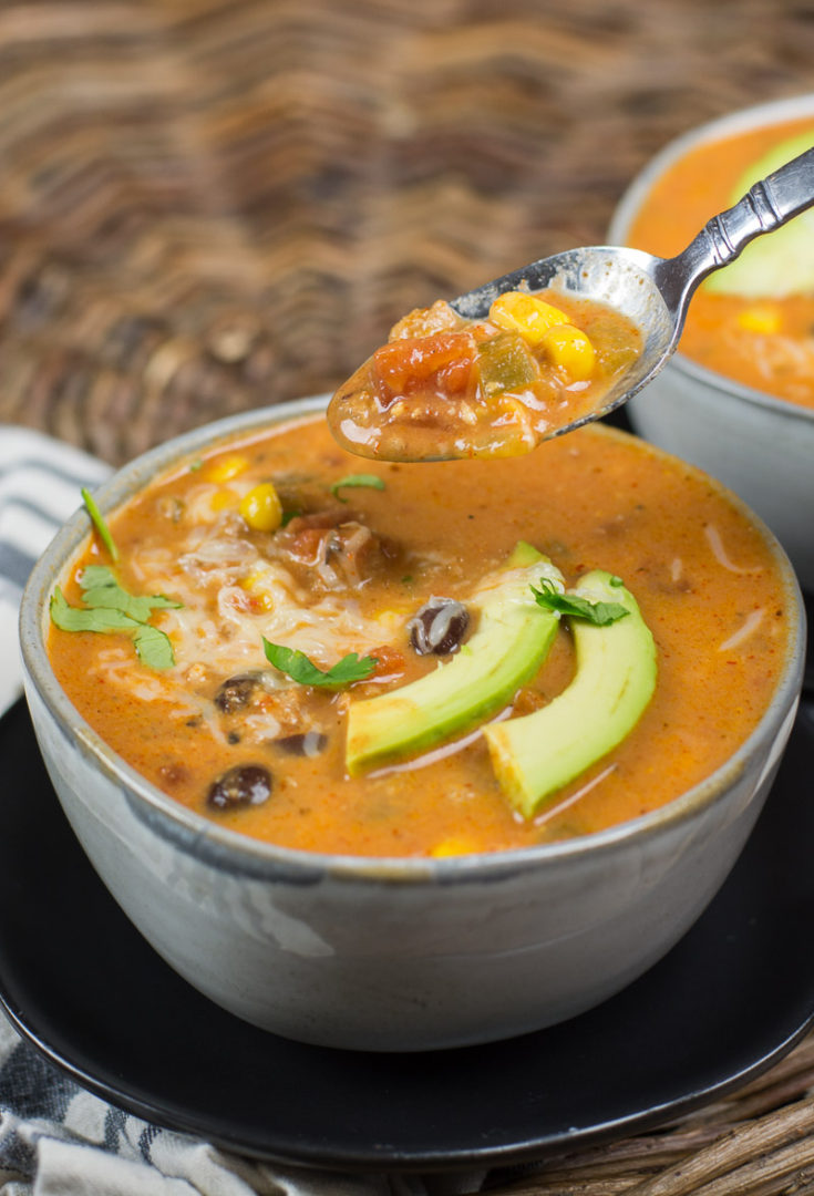 Easy Taco Soup (Instant Pot or Slow Cooker)