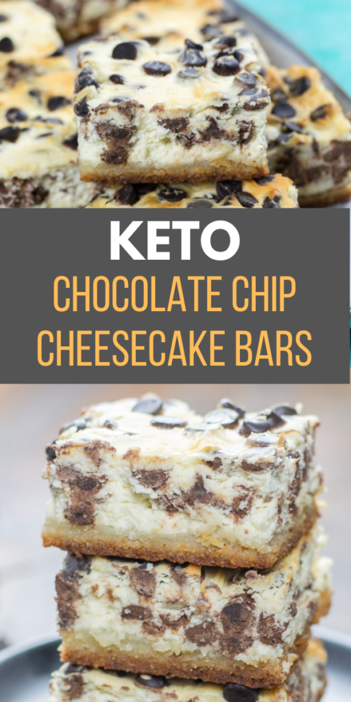 Keto Chocolate Chip Cheesecake Bars - It Starts With Good Food