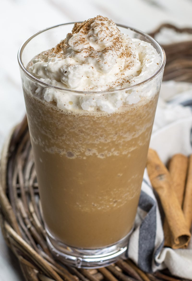 This Keto Cinnamon Frappuccino is a fraction of the cost and carbs of your coffee shop favorite. At just 2.1 net carbs this low carb pick-me-up is a coffee drinker staple.