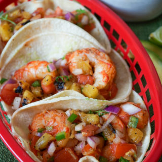 Grilled Shrimp Tacos with Pineapple Salsa