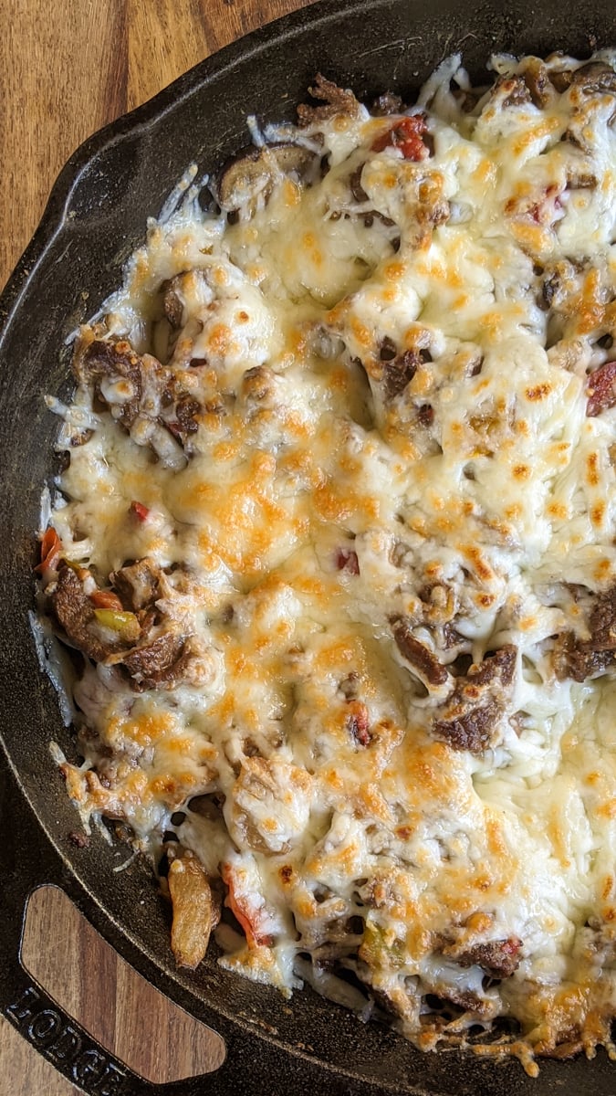 One Pan Keto Philly Cheesesteak - It Starts With Good Food