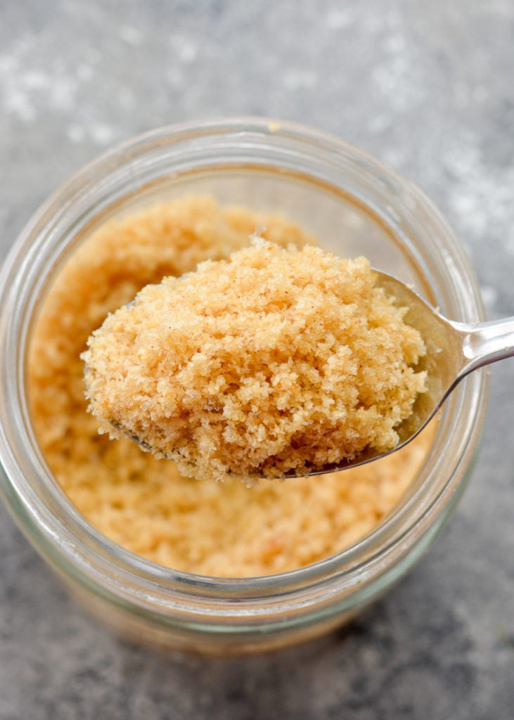 Keto Pork Rind Panko Recipe is a low-carb crispy, crunchy bread crumb coating that is 0 carbs! Whole30, paleo, gluten-free, grain-free, dairy-free, and sugar-free. 