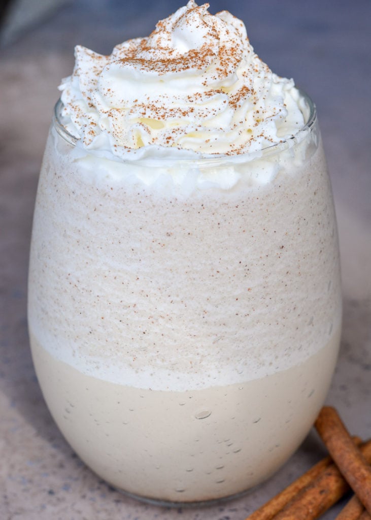 Try this Chai Frappuccino for a creamy, sweet, keto friendly treat that has just under 2 net carbs per serving! 