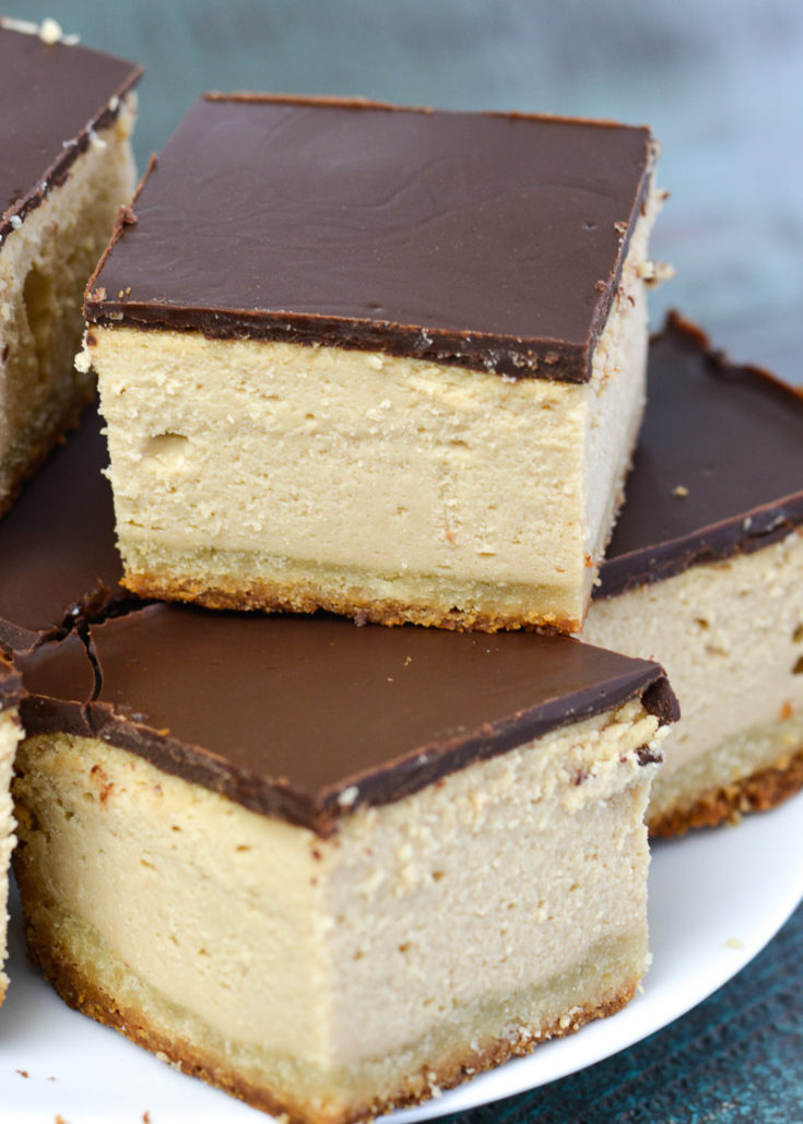 Try these Keto Peanut Butter Cheesecake Bars for a creamy, decadent, low carb treat!