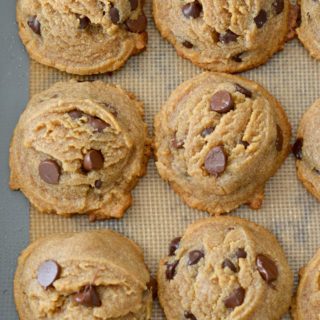You will love these soft and chewy Keto Peanut Butter Cookies loaded with dark chocolate chips! Each cookie is about 3 net carbs making it a great low carb treat!