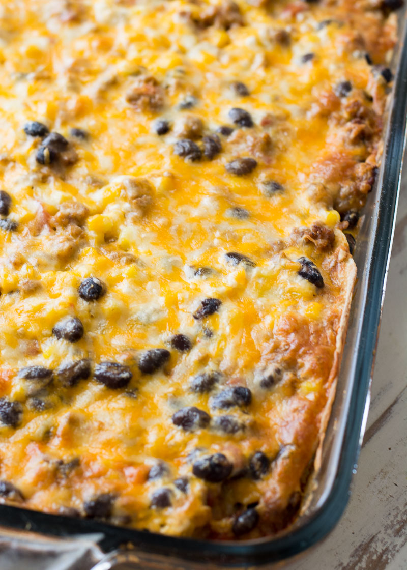 Layered Taco Casserole - It Starts With Good Food