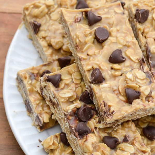 Gluten Free Peanut Butter Granola Bars (no bake) - It Starts With Good Food