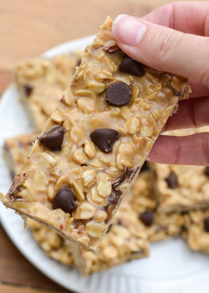These Gluten-Free Peanut Butter Granola Bars are an excellent snack that require no cooking! Try this healthy treat that is also super versatile, easy to meal prep, and quick to make!