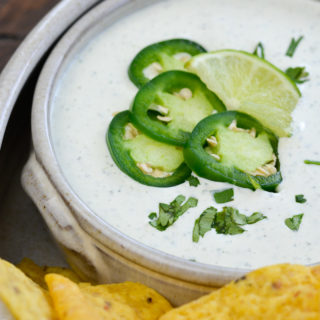 Chuy's Jalapeño Ranch dip is an all time favorite! This easy copycat recipe features fresh jalapeños, cilantro, and a bit of lime, it is great on tacos, salads or with crunchy tortilla chips!
