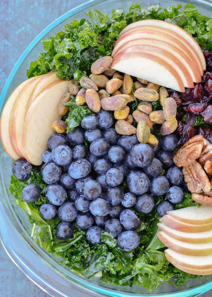 ultimate Fall salad! Packed with crisp apples, sweet dried cranberries and salty nuts this is the perfect healthy salad recipe! 