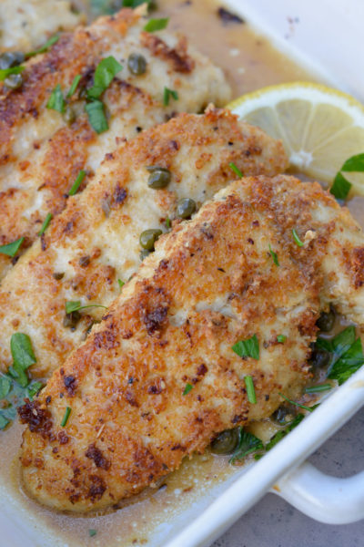 rb and keto-friendly! Tender chicken is sautéed and paired with a white wine and lemon sauce, pair with your favorite side for an easy weeknight meal!