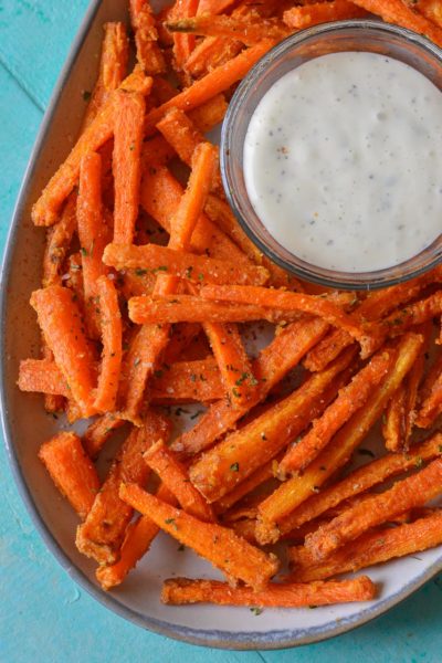 Try these Air Fryer Carrots for a healthy side dish ready in about 10 minutes!