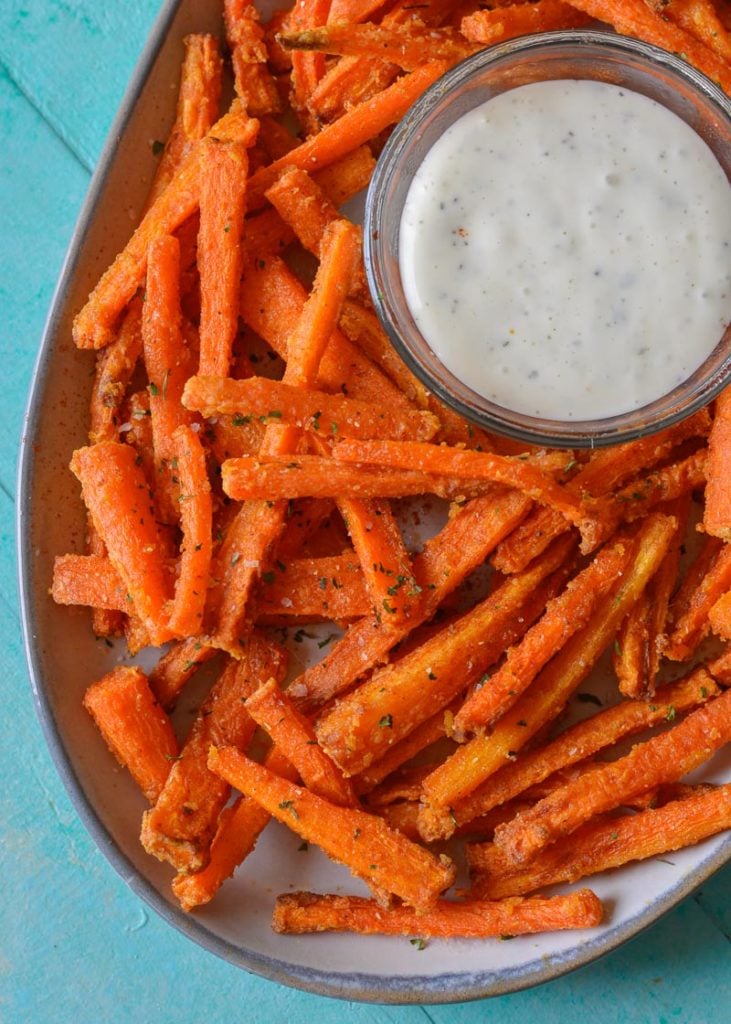 Try these Air Fryer Carrots for a healthy side dish ready in about 10 minutes! 