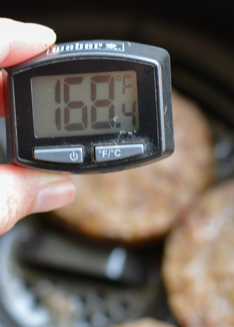 Air Fryer Sausage makes breakfast a breeze! Learn how to cook fresh or frozen sausage patties and links in the air fryer in less than 10 minutes! 