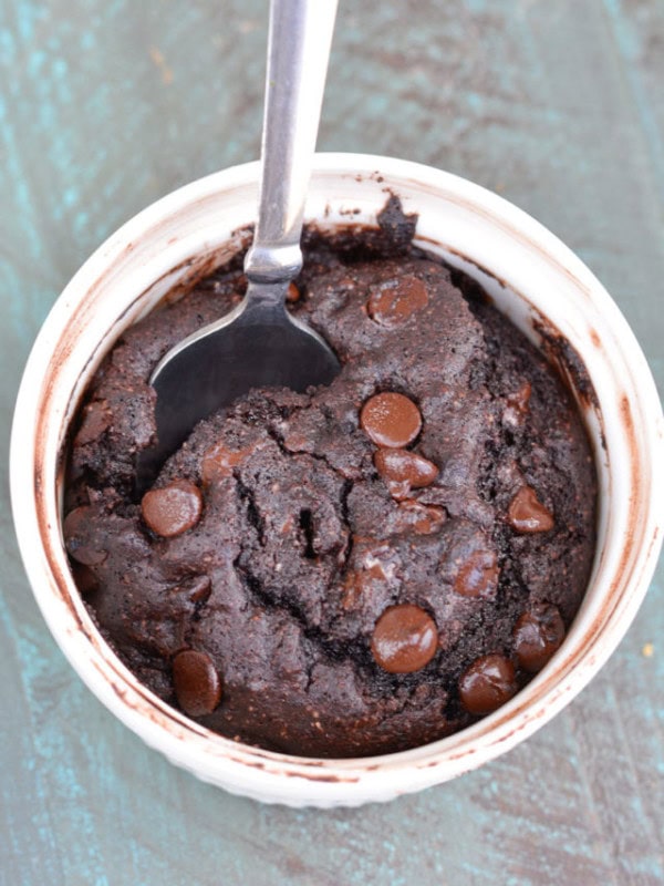 This quick and easy Air Fryer Brownie for one is low carb, keto-friendly and ready in under 10 minutes! Under 5 net carbs, this gluten free brownie is the BEST keto dessert!