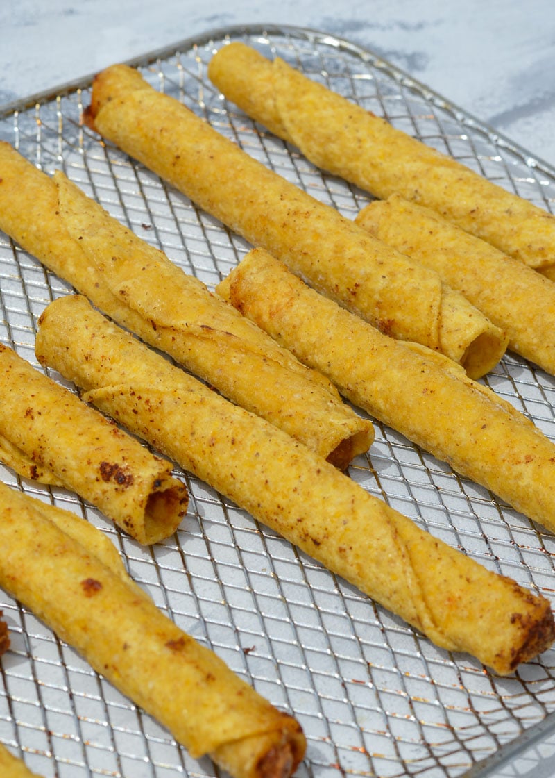 Learn how to cook taquitos in an air fryer for an easy snack! These Air Fryer Taquito instructions work for homemade or frozen taquitos!