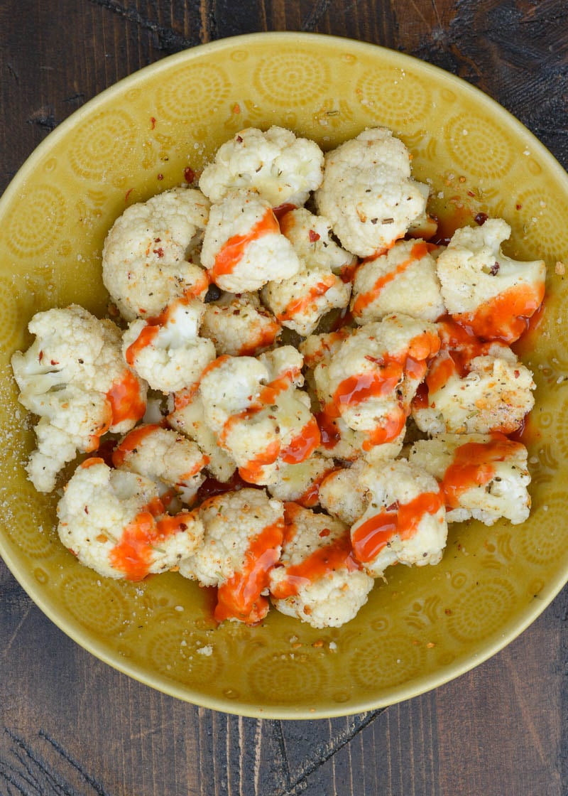 This Air Fryer Cauliflower is the perfect keto side dish! Ready in under twenty minutes and only 3.3 net carbs, this spicy appetizer is going to be gone in seconds!