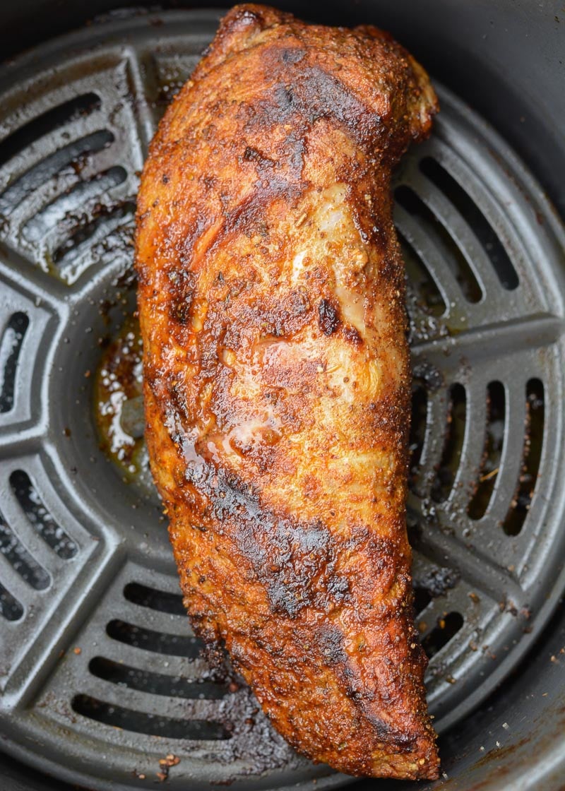 This is the BEST Air Fryer Pork Tenderloin recipe! Cooks in just 15 minutes, this is perfect for an easy low-carb, keto friendly weeknight dinner.