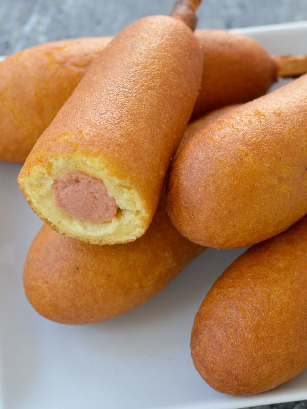 Learn how to make the best Air Fryer Corn Dogs! Corn dogs in the Air Fryer are irresistibly hot and crunchy and are ready in minutes!