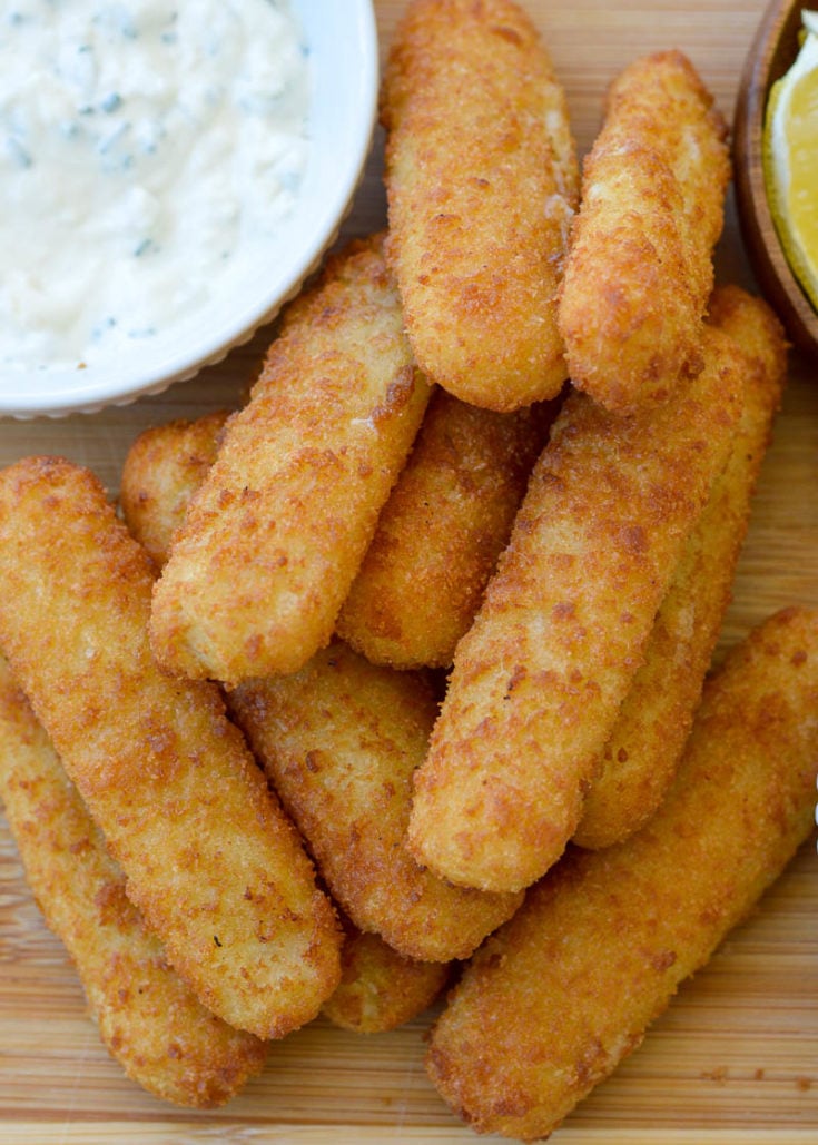 Frozen fish sticks in air clearance fryer