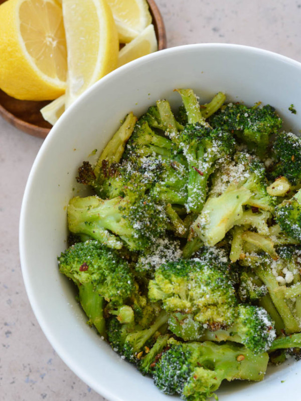 This Air Fryer Frozen Broccoli is ready in only a few minutes and has just 3.6 net carbs per serving! This is an easy keto side dish that you'll make again and again!