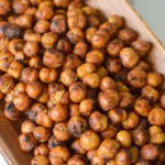 These crispy Air Fryer Chickpeas are the perfect gluten-free, healthy snack! They stay crunchy for days and don't need to be refrigerated, making it the perfect weekend meal prep recipe!