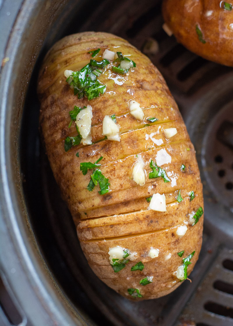 Air Fryer Hasselback Potatoes - It Starts With Good Food