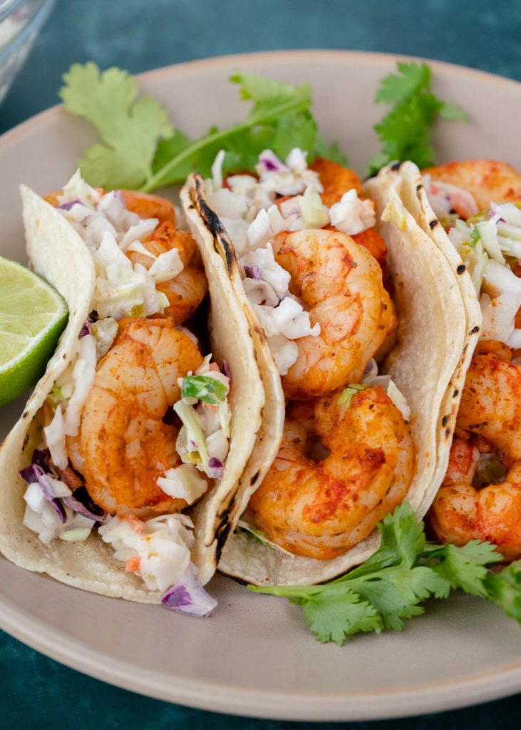 Shrimp Tacos (air fryer + 10 minutes!) - It Starts With Good Food