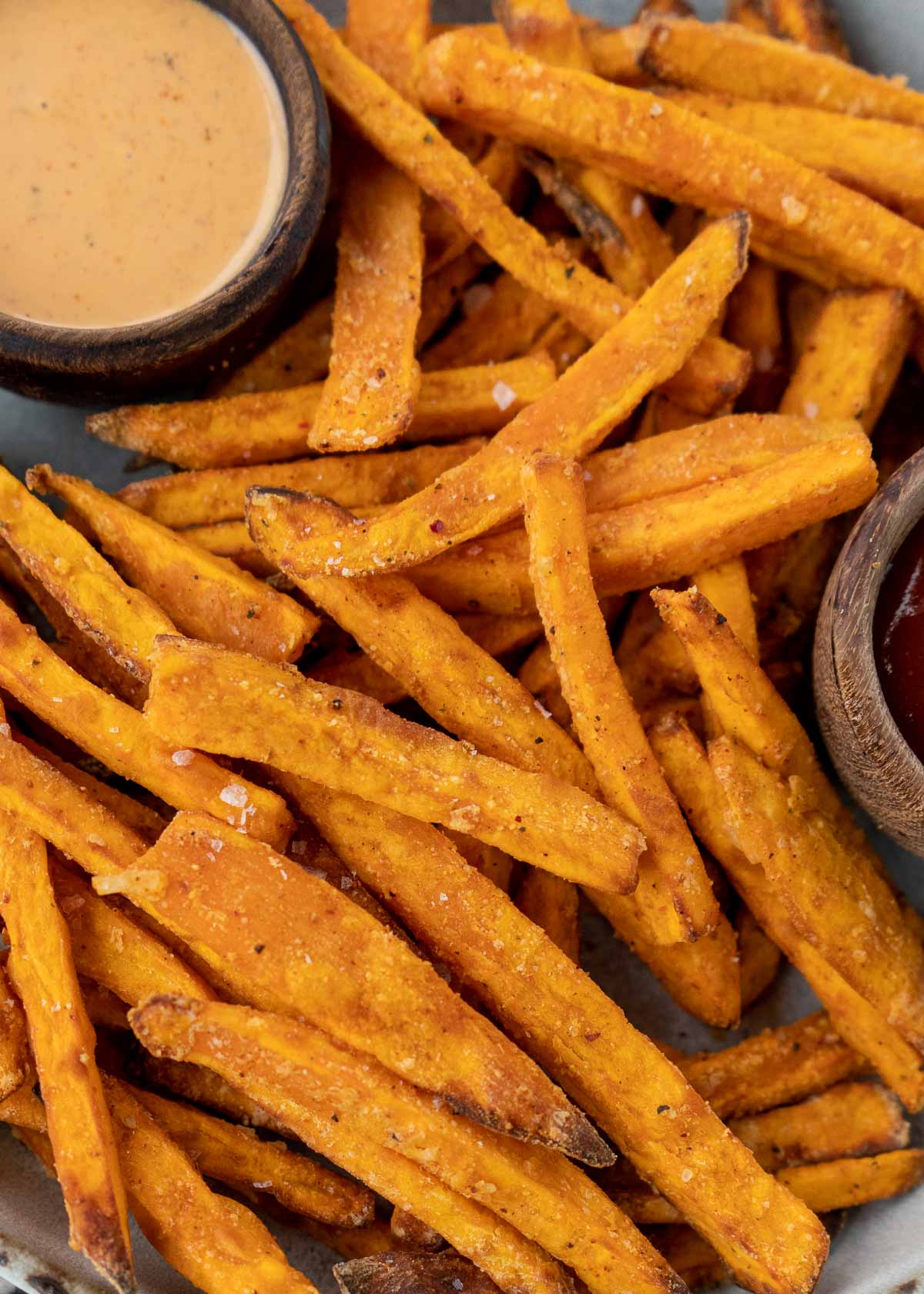 sweet potato fries on plate