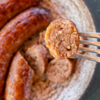 Making Italian Sausage in the Air Fryer is the perfect quick recipe for a weeknight! This air fryer Italian Sausage is inexpensive, keto-friendly, gluten free, and perfect for meal prepping.