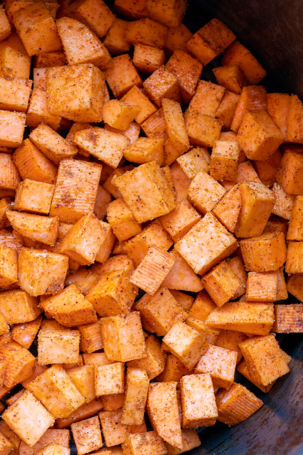 sweet potato cubes in air fryer