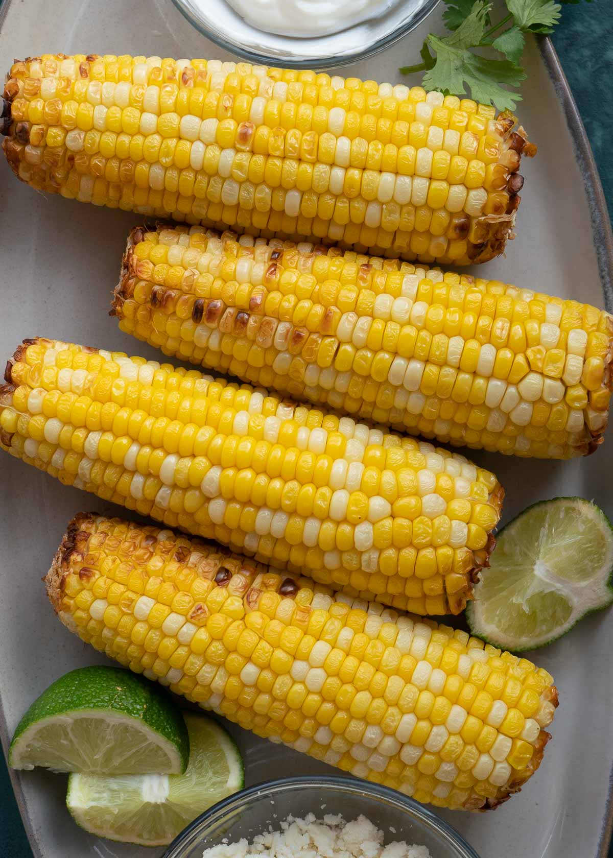 corn on plate
