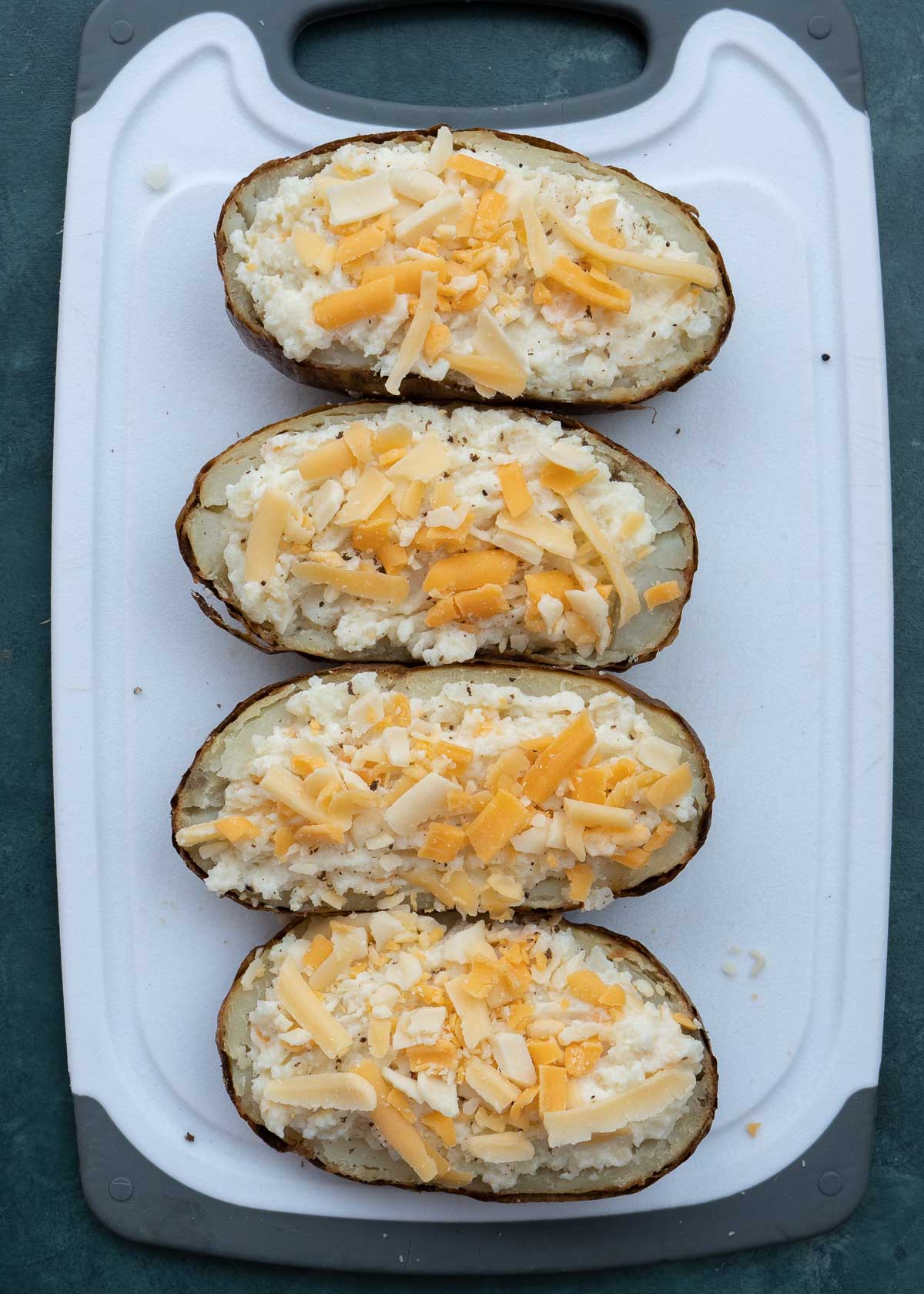 top with remaining shredded cheese