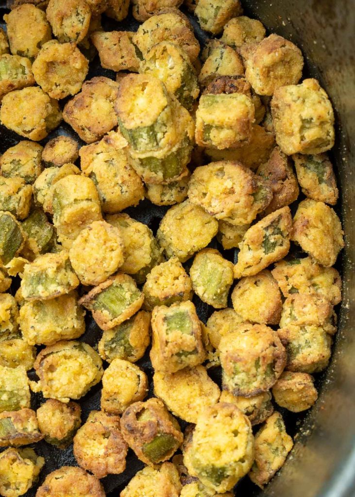 Crispy Air Fryer Okra (3 ingredients!) - It Starts With Good Food