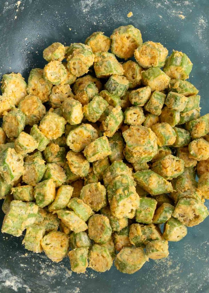 Crispy Air Fryer Okra (3 ingredients!) It Starts With Good Food