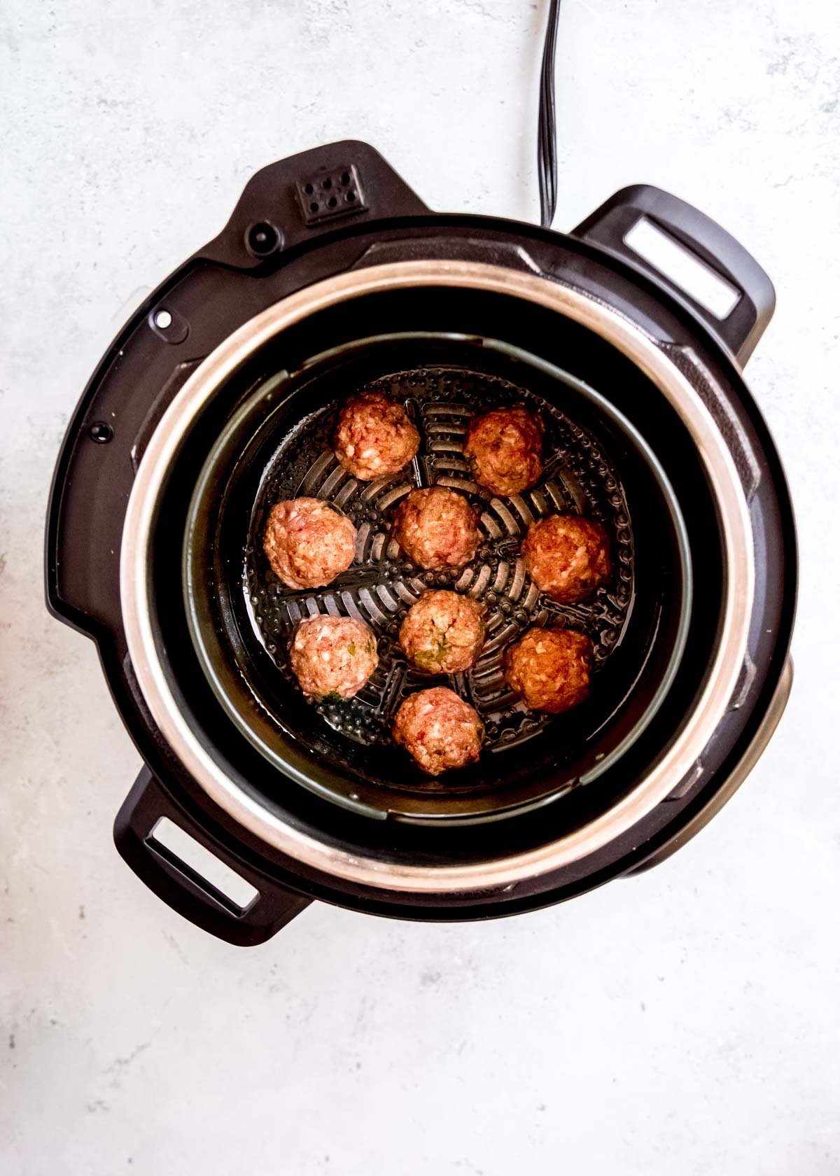 air fryer meatballs for 8-9 minutes