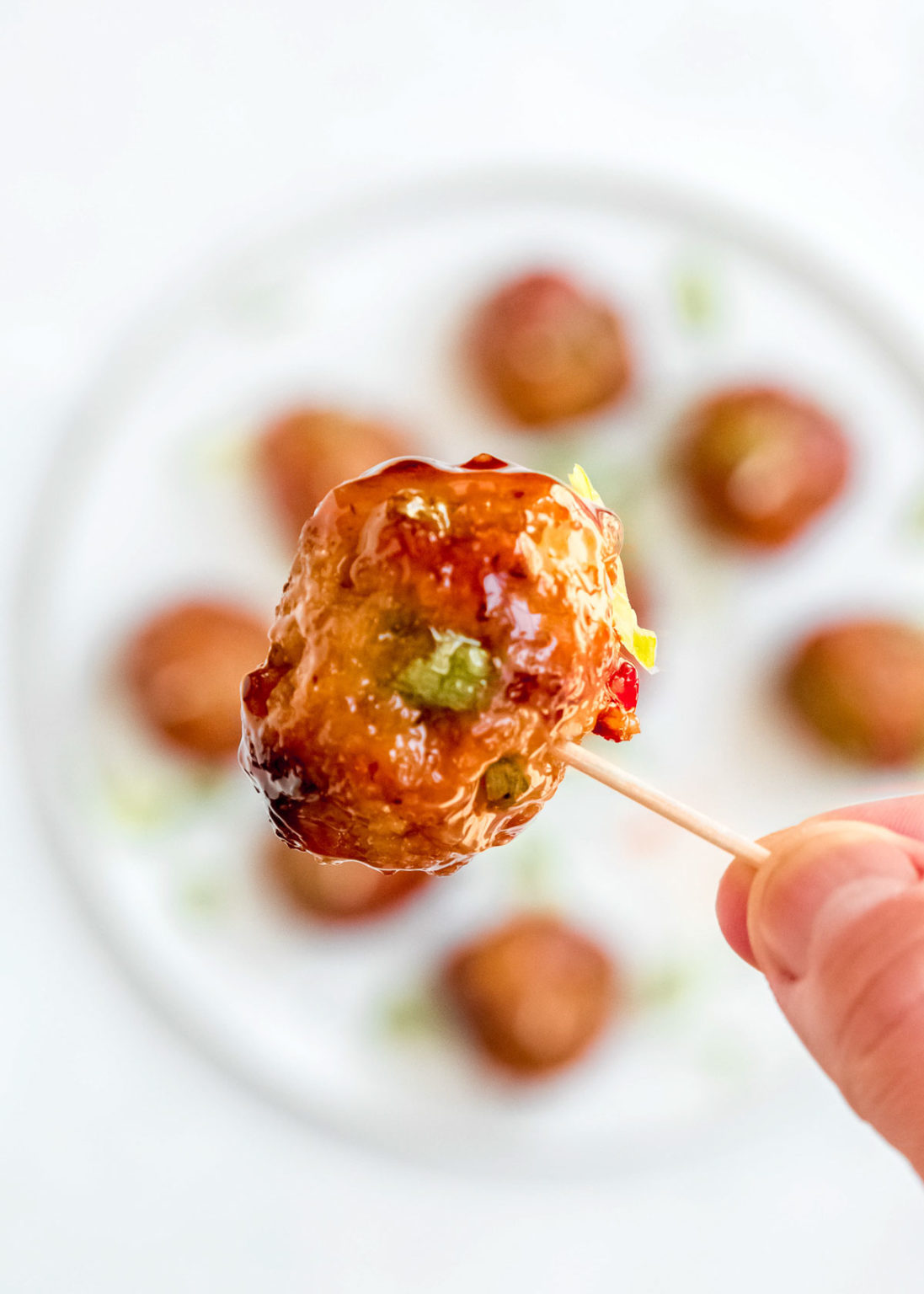 Air Fryer Asian Meatballs - It Starts With Good Food