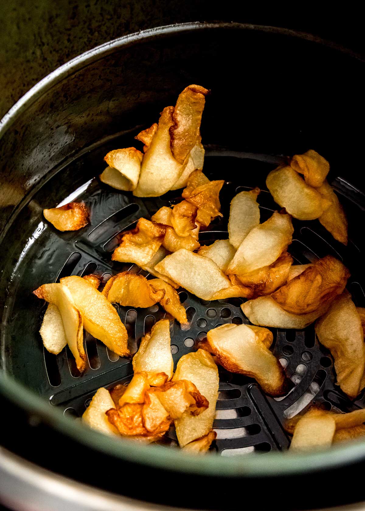 cooked apples in air fryer