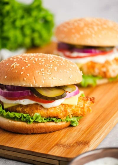 Air Fryer Crispy Chicken Sandwiches - It Starts With Good Food