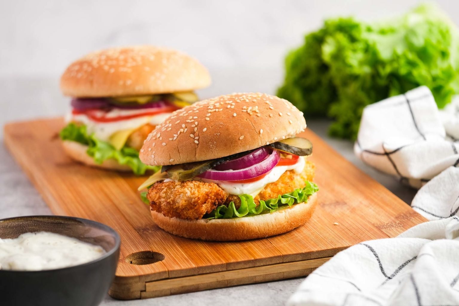 Air Fryer Crispy Chicken Sandwiches - It Starts With Good Food