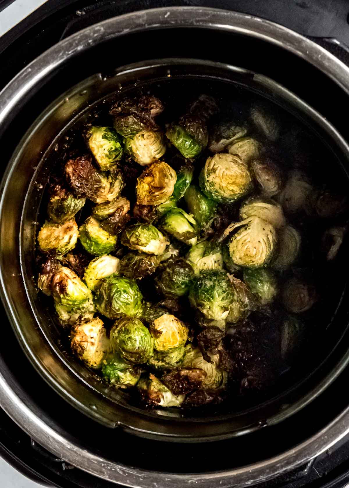 crispy air fried brussels sprouts