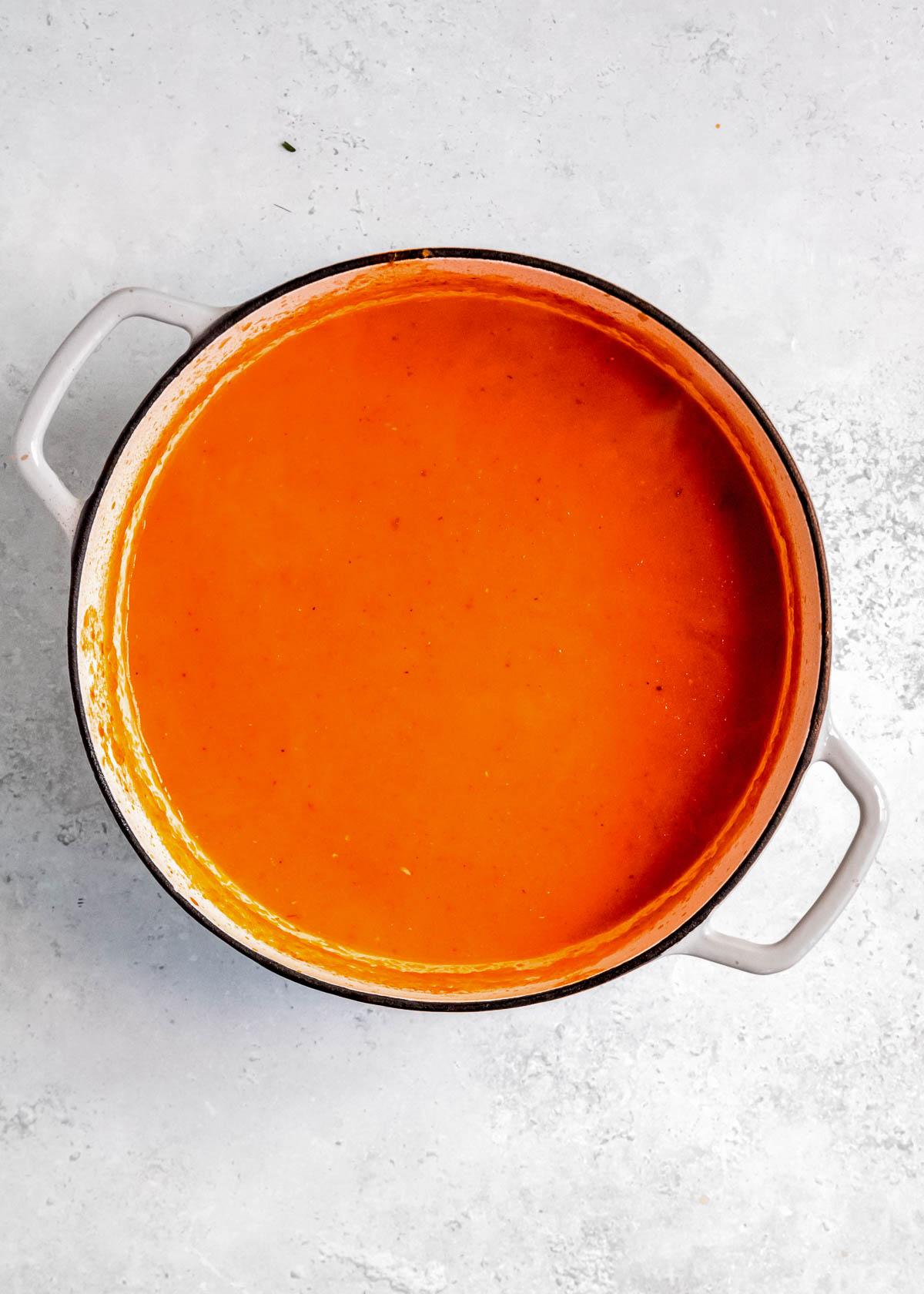 stirred and finished AMAZING roasted red pepper soup recipe