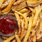 keto fries on a plate